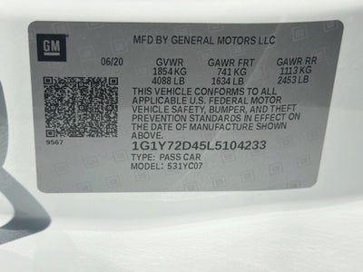 2020 Chevrolet Corvette Stingray 2LT