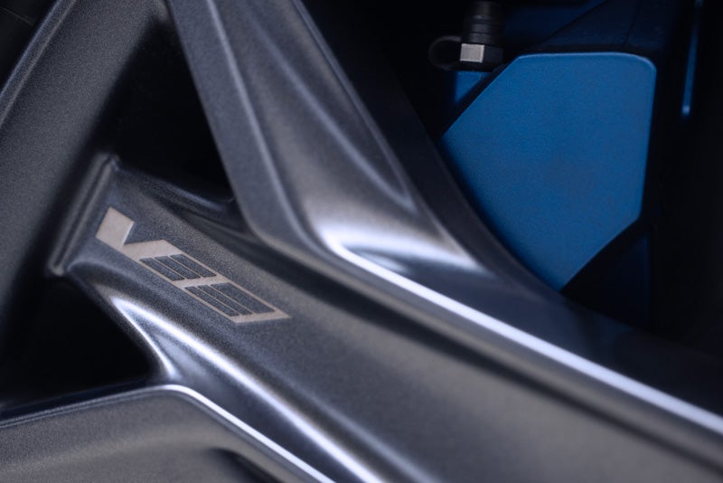 Close-up of the 2026 OPTIQ-V Brembo Performance Front Brakes | Earnhardt Cadillac in Scottsdale AZ